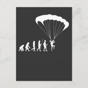 Skydiving Evolution Sport Hobby Paraglider Vykort