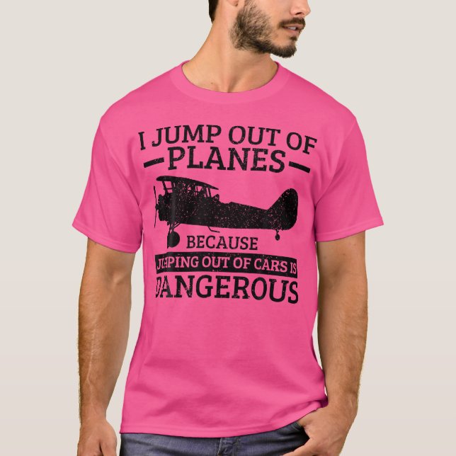 Skydiving Fallskärm Gift T Shirt (Framsida)