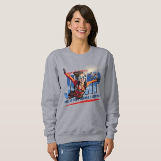 Skydiving-Feel Freedom Above the Clouds | Women T Shirt (Hel framsida)