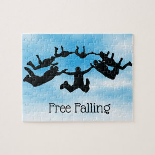 Skydiving Free Falling Design Jigszawa Puzzle Pussel