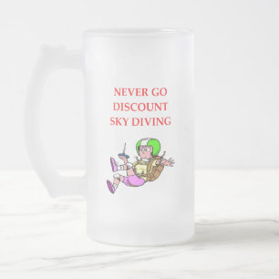 skydiving frostat ölglas