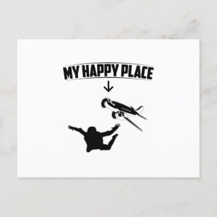 Skydiving Gift Idea Skydiver Skydive Sport Vykort
