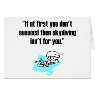 Skydiving Hälsningskort
