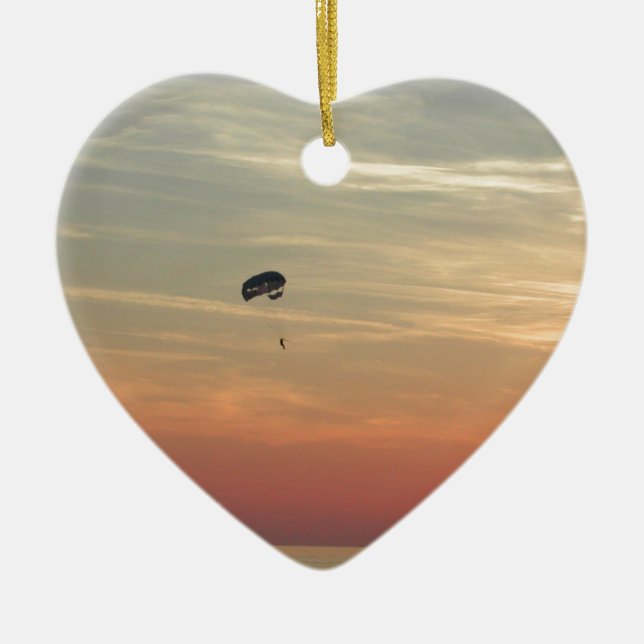 Skydiving Julgransprydnad Keramik (Framsidan)