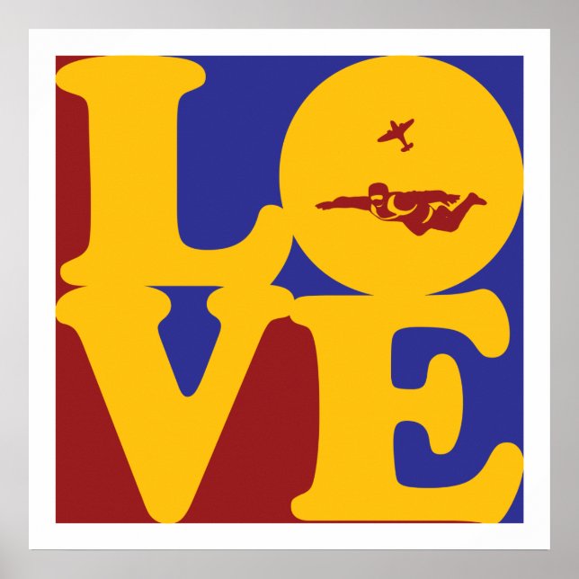 Skydiving Kärlek Poster (Framsidan)