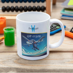 Skydiving Leap of Faith Kaffemugg