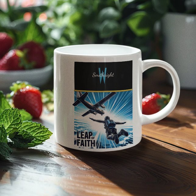 Skydiving Leap of Faith Kaffemugg (Skapare uppladdad)