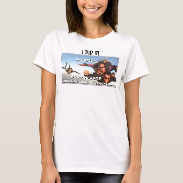 skydiving-logotypen GJORDE JAG DEN! Tröja (Framsida)