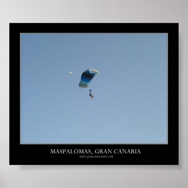 Skydiving Maspalomas, Gran Canaria Poster (Framsidan)