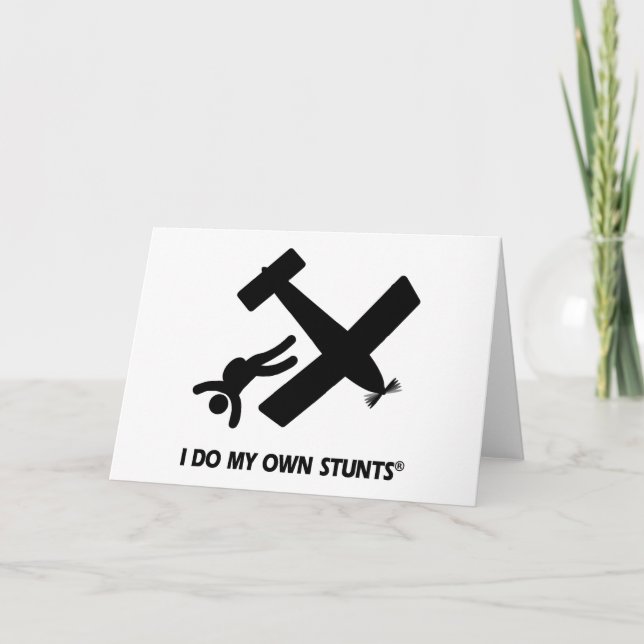 Skydiving min egna jippon helgkort (Framsida)