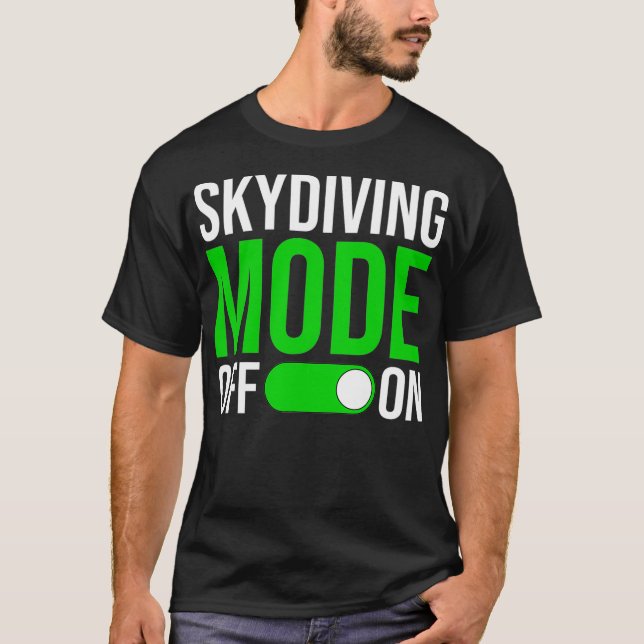 Skydiving Mode på T Shirt (Framsida)