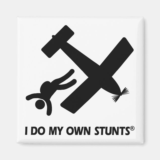 Skydiving My Own Stunts Magnet (Framsidan)