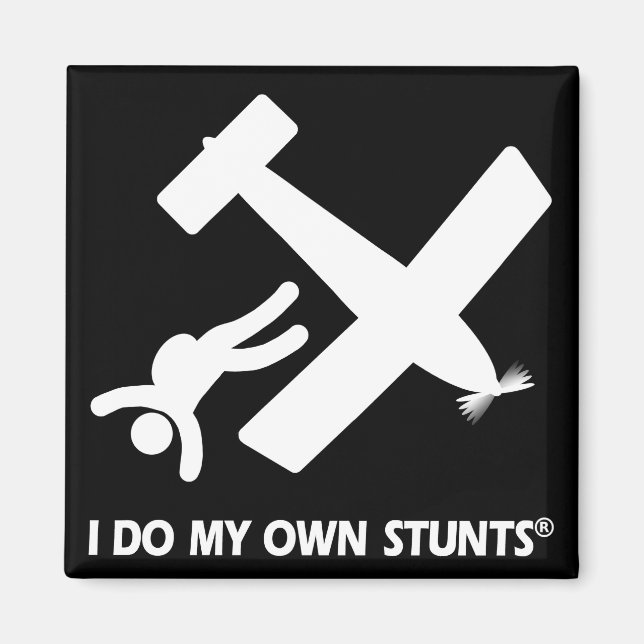 Skydiving My Own Stunts Magnet (Framsidan)