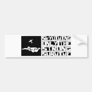 Skydiving överlever bildekal