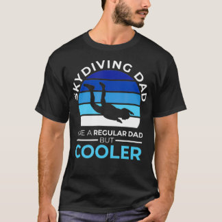 Skydiving Pappa Skydiver Fallskärm Flygplan Gift T Shirt