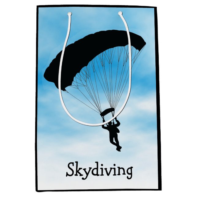 Skydiving Parachuting Design Gift-säck (Framsidan)