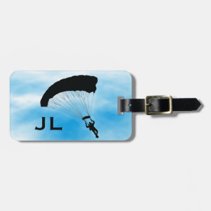 Skydiving Parachuting Design Luggage Tag Bagagebricka