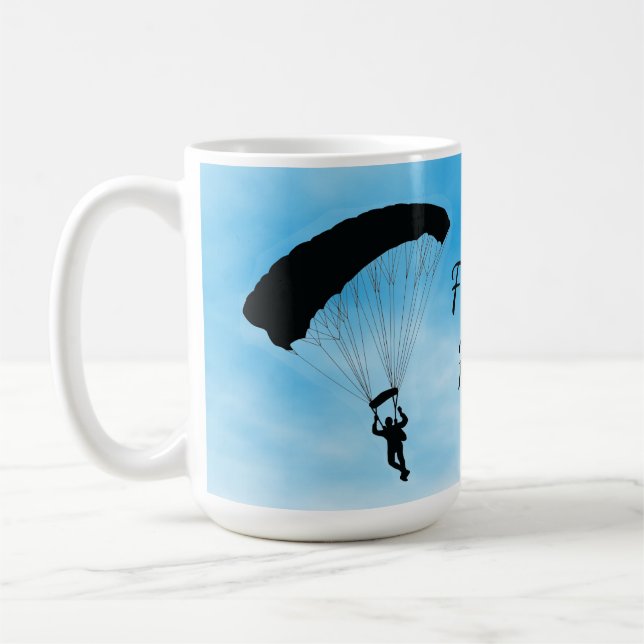 Skydiving Parachuting Design Mugg (Vänster)