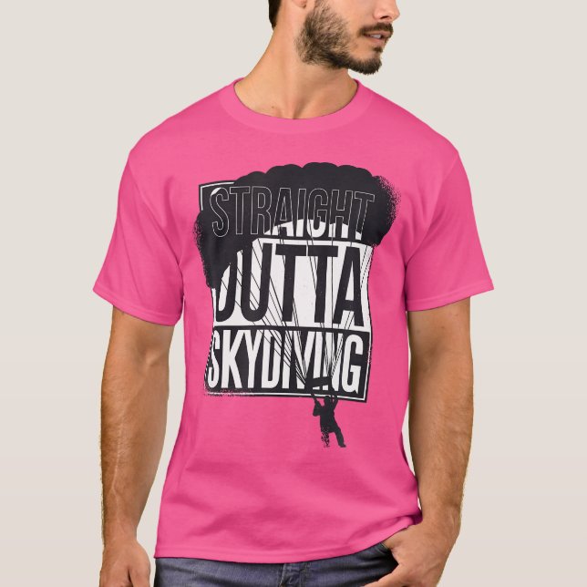 Skydiving Parachuting Skydive Apparel T Shirt (Framsida)