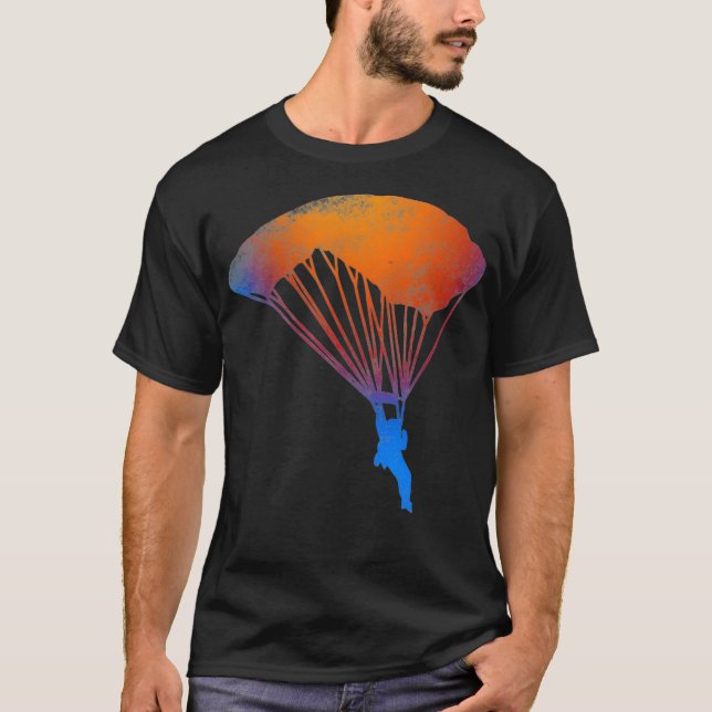 Skydiving Parachuting Skydiver Cool Graphic Design T Shirt (Framsida)