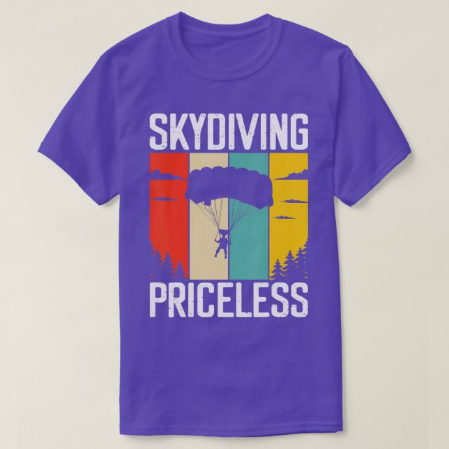 Skydiving Priceless T Shirt (Design framsida)