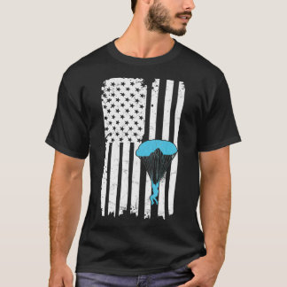 Skydiving Quote for a Patriotic Parachutist T Shirt