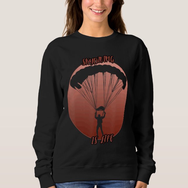Skydiving Shadow in a Red Circle T Shirt (Framsida)