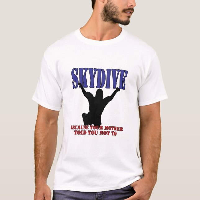 Skydiving skjortaSilhouette T-shirt (Framsida)