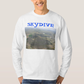 skydiving skydive fallskärmjord t-shirt