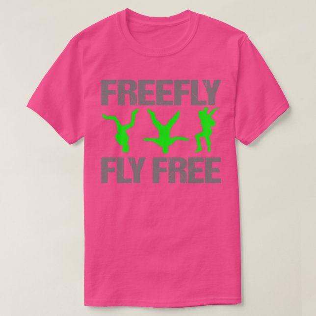 Skydiving Skydive Freefly T Shirt (Design framsida)