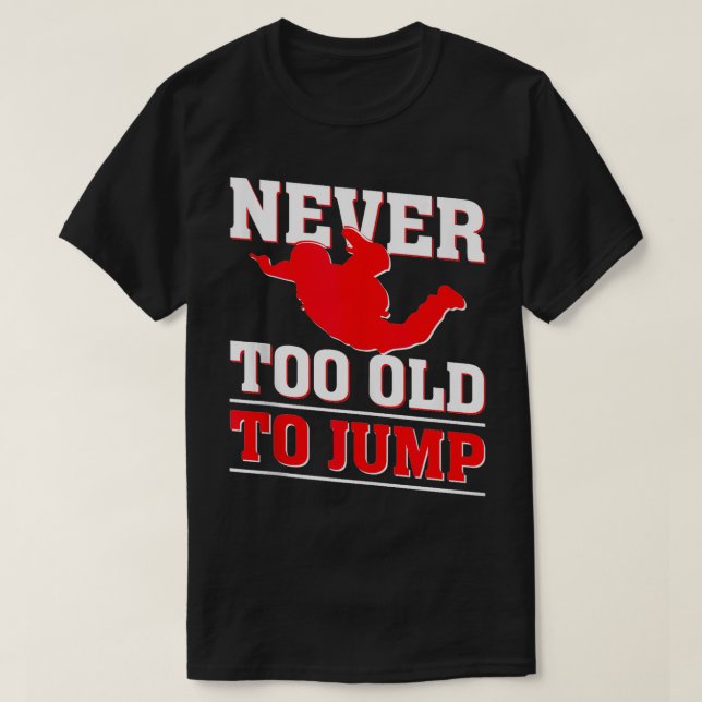 Skydiving Skydive Parachutist Himlar Diving Skydiv T Shirt (Design framsida)