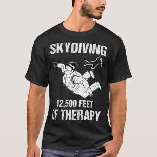Skydiving Skydive Parachutist Wingdrät Himlar Divi T Shirt
