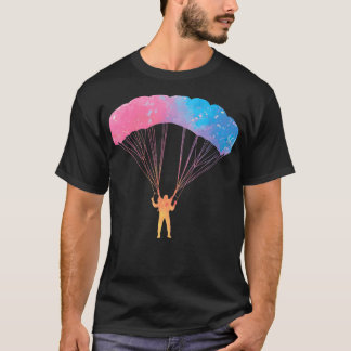 Skydiving Skydive Parachutist Wingdrät Himlar Divi T Shirt