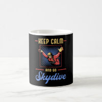Skydiving Skydiver Retro Behålla Lugn Funny Gift