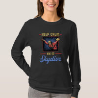 Skydiving Skydiver Retro Behålla Lugn Funny Gift