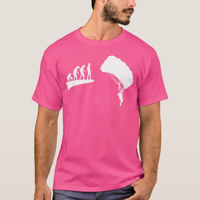 Skydiving Skydiving Evolution Coola Fallskärm T Shirt (Framsida)