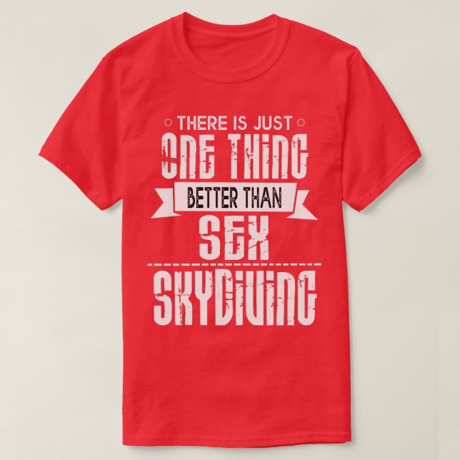 Skydiving Skyhopping Fallskärm Skydiver Skydive T Shirt (Design framsida)