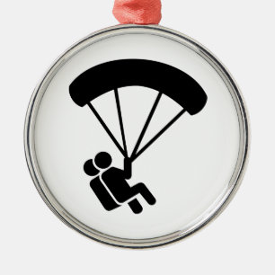 Skydiving tandemcykel julgransprydnad metall