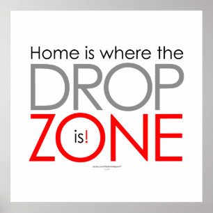 Skydiving tappar zon poster