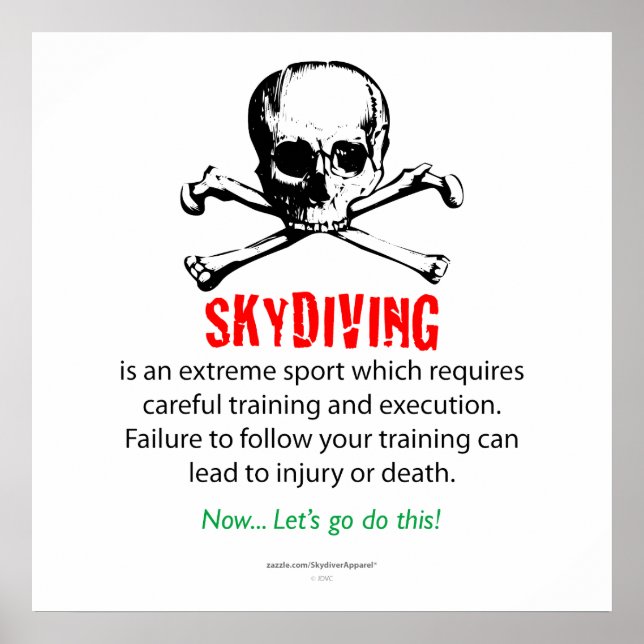 Skydiving Training Poster (Framsidan)