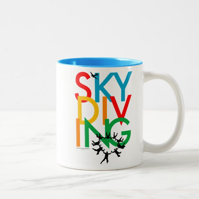 Skydiving Två-Tonad Mugg (Höger)