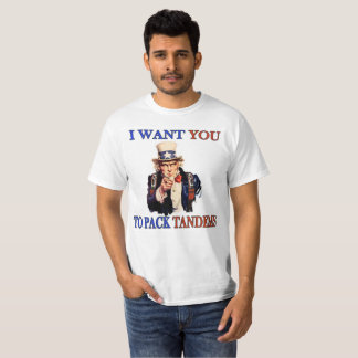 Skydiving Uncle Sam "önskar jag att du ska packa T-shirt