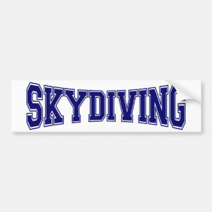 Skydiving universitetenstil bildekal