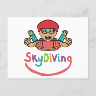 Skydiving Vykort