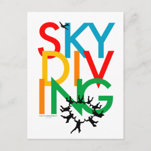 Skydiving Vykort