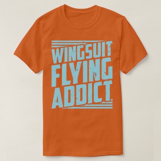 Skydiving Wingdräp Vinge Kostym Basejumper T Shirt (Design framsida)
