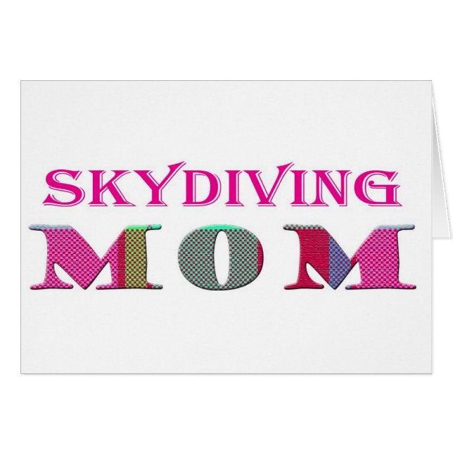 SkydivingMom Hälsningskort (Framsidan Horizontal)