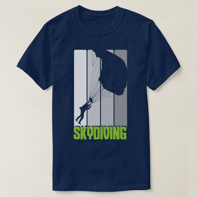 skydyvskydyvskydiver fallskärm parachuting j t shirt (Design framsida)