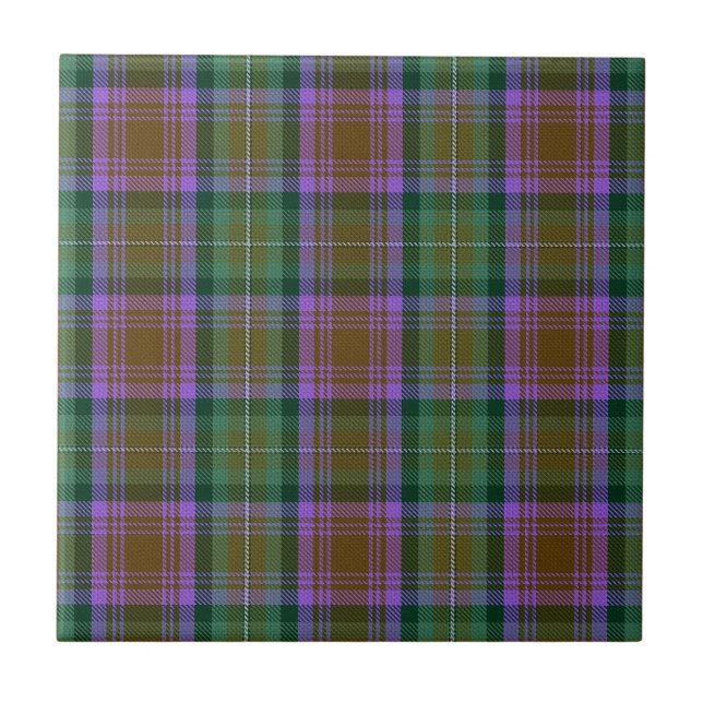 Skye Klan Hunting Tartan Play Kakelplatta (Framsidan)