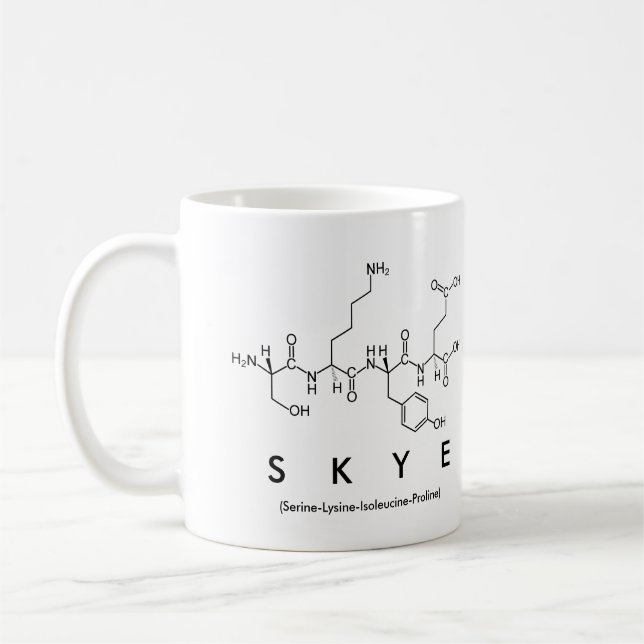 Skye peptide namn mugg (Vänster)